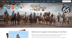 Desktop Screenshot of cowgirlsandcowboysinthewest.com